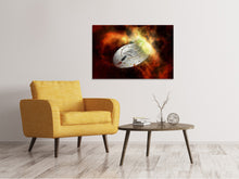 Load image into Gallery viewer, Canvas print UFO in space
