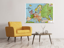 Load image into Gallery viewer, Canvas print Map Europe
