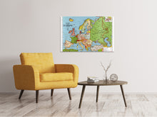 Load image into Gallery viewer, Canvas print Map Europe
