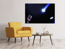 Load image into Gallery viewer, Canvas print Microphone in light
