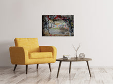 Load image into Gallery viewer, Canvas print Graffiti in old warehouse
