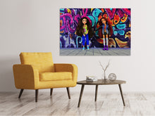 Load image into Gallery viewer, Canvas print Graffiti dolls
