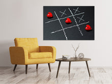 Load image into Gallery viewer, Canvas print Tic tac toe love
