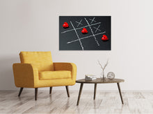 Load image into Gallery viewer, Canvas print Tic tac toe love
