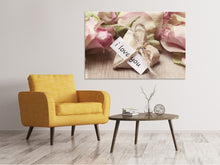 Load image into Gallery viewer, Canvas print I love you
