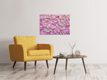 Load image into Gallery viewer, Canvas print Rose petals in pink 2
