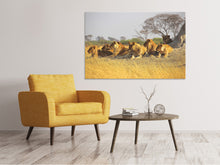 Load image into Gallery viewer, Canvas print Lion family
