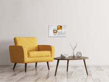 Load image into Gallery viewer, Canvas print Glasses with gold
