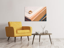 Load image into Gallery viewer, Canvas print The golden wedding rings
