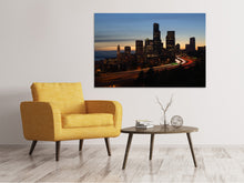 Load image into Gallery viewer, Canvas print Sunset in Seattle
