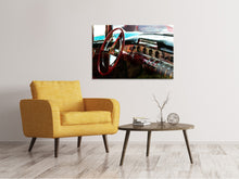 Load image into Gallery viewer, Canvas print Interior of a vintage car