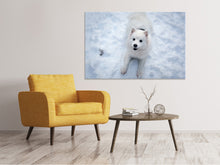Load image into Gallery viewer, Canvas print Dogs joy in the snow
