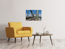 Load image into Gallery viewer, Canvas print Bridge in steel construction

