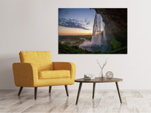 Load image into Gallery viewer, Canvas print Evening mood at the waterfall
