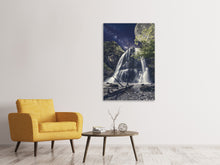 Load image into Gallery viewer, Canvas print Full moon at the waterfall

