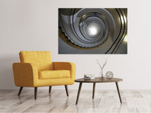 Load image into Gallery viewer, Canvas print High spiral staircase

