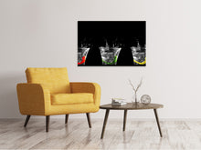 Load image into Gallery viewer, Canvas print Splashing water glasses
