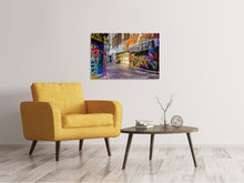 Load image into Gallery viewer, Canvas print Houses with graffiti
