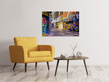 Load image into Gallery viewer, Canvas print Houses with graffiti
