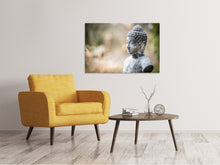 Load image into Gallery viewer, Canvas print Buddha made of stone
