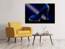 Load image into Gallery viewer, Canvas print The blue high heel
