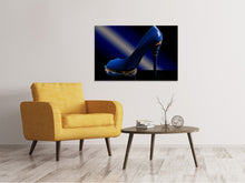 Load image into Gallery viewer, Canvas print The blue high heel
