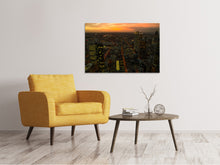 Load image into Gallery viewer, Canvas print Above the rooftops of Frankfurt
