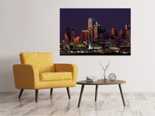 Load image into Gallery viewer, Canvas print At night in Dallas
