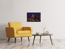 Load image into Gallery viewer, Canvas print At night in Dallas
