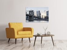 Load image into Gallery viewer, Canvas print The Brooklyn Bridge in the evening
