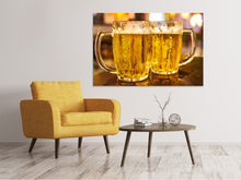 Load image into Gallery viewer, Canvas print 2 beer glasses
