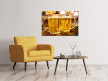 Load image into Gallery viewer, Canvas print 2 beer glasses
