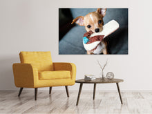 Load image into Gallery viewer, Canvas print Obedient chihuahua
