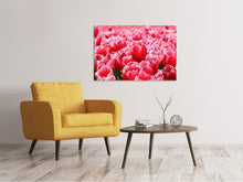 Load image into Gallery viewer, Canvas print Happy tulip field

