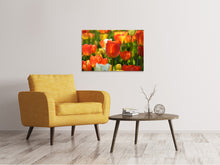 Load image into Gallery viewer, Canvas print Close up tulip field
