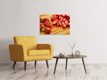 Load image into Gallery viewer, Canvas print Sweet strawberries
