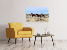 Load image into Gallery viewer, Canvas print 3 horses in nature
