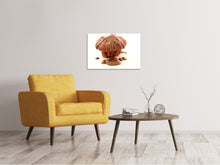 Load image into Gallery viewer, Canvas print Muffin with chocolate
