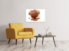Load image into Gallery viewer, Canvas print Muffin with chocolate
