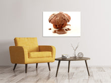 Load image into Gallery viewer, Canvas print Muffin with chocolate
