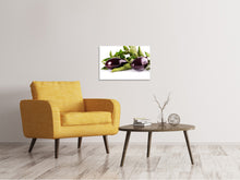 Load image into Gallery viewer, Canvas print Fresh eggplants
