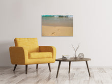 Load image into Gallery viewer, Canvas print Footprints into the sea
