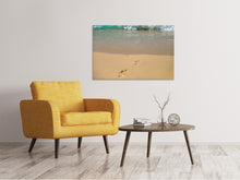 Load image into Gallery viewer, Canvas print Footprints into the sea

