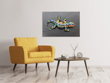Load image into Gallery viewer, Canvas print Colorful gecko

