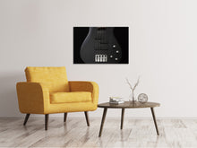Load image into Gallery viewer, Canvas print Guitar in black
