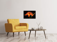 Load image into Gallery viewer, Canvas print A lily flower in orange
