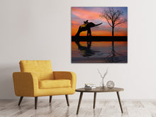 Load image into Gallery viewer, Canvas print Elephant in the evening light

