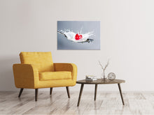 Load image into Gallery viewer, Canvas print Cherry with milk
