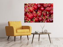Load image into Gallery viewer, Canvas print Sweet cherries

