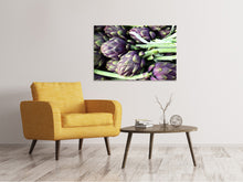 Load image into Gallery viewer, Canvas print Fresh artichokes
